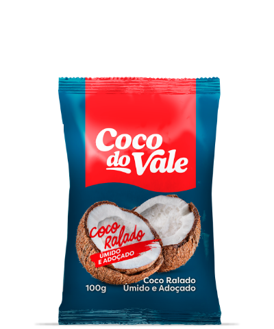 COCO RALADO UMIDO E ADOCADO 100G DO VALE