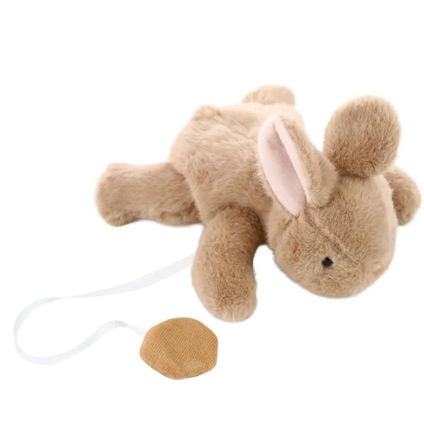 COELHO PELUCIA MAGNETICO P/OMBRO BEG 11CM UN CROMUS