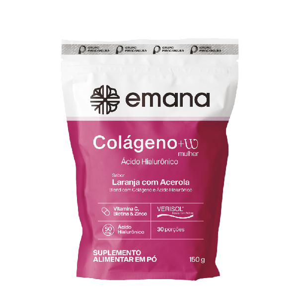 COLAGENO + ACIDO HIALU ACEROLA 150G EMANA