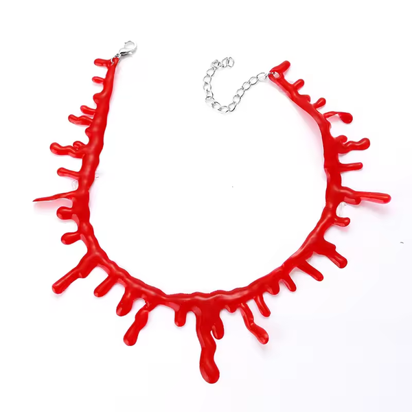 COLAR SANGUE HALLOWEEN MOD.H302 UN SILVER