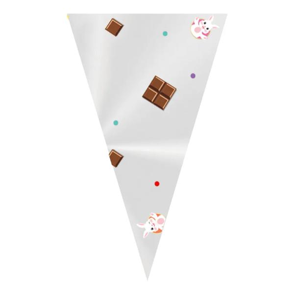 CONE FESTA FELICITA13,5X22,5CM 50UN CROMUS