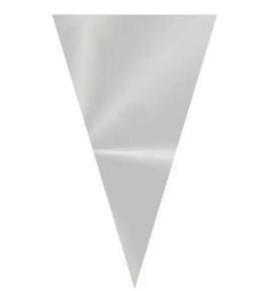 CONE INCOLOR MEDIO 14X23CM 25UN LUCKY FEST