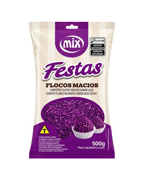 CONFEITO FLOCOS MACIO SABOR AÇAI 500G MIX