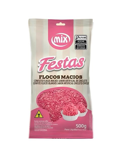 CONFEITO FLOCOS MACIO SABOR CHICLETE 500G MIX