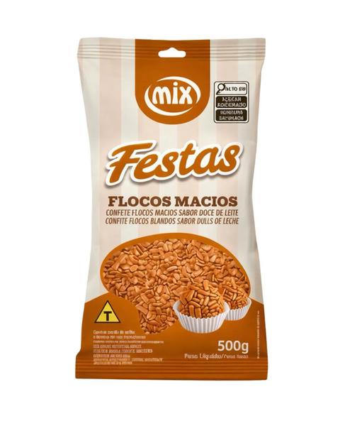 CONFEITO FLOCOS MACIO SABOR DOCE DE LEITE 500G MIX