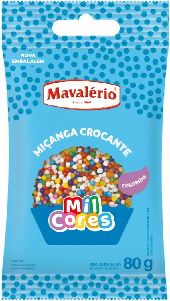 CONFEITO MICANGA COLORIDA Nº0 80G MAVALERIO