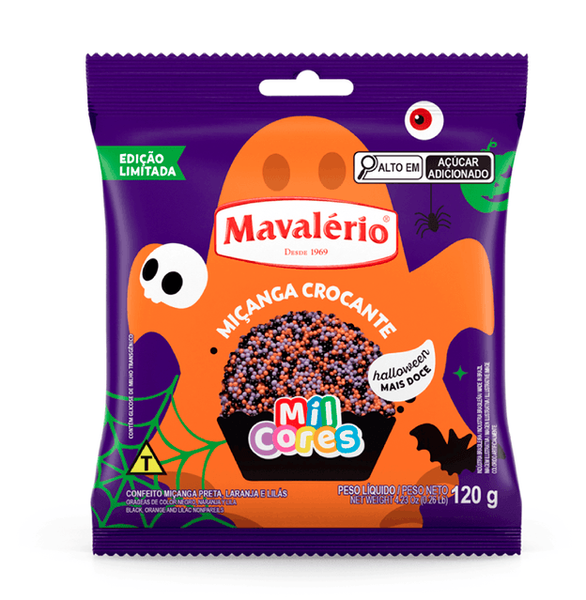 CONFEITO MICANGA HALLOWEEN 120G MAVALERIO