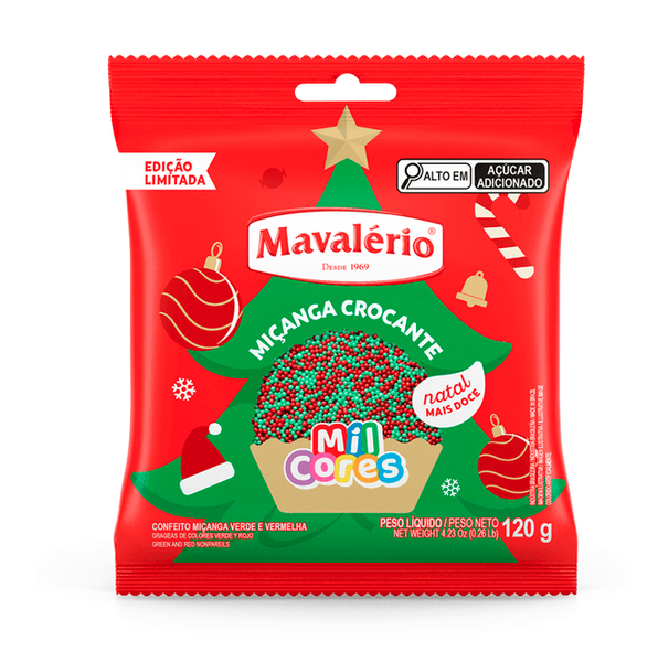 CONFEITO MICANGA NATAL 120G MAVALERIO