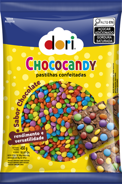 CONFEITO MINI CHOCOCANDY 450G DORI