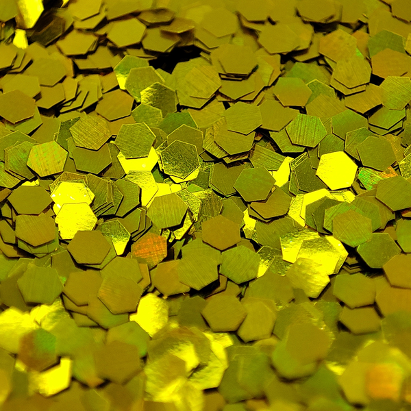 CONFETE HOLOGRAFICO 0,2CM DOURADO 50G UN KLF