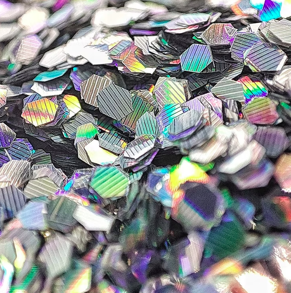 CONFETE HOLOGRAFICO 0,2CM PRATA 15G UN KLF