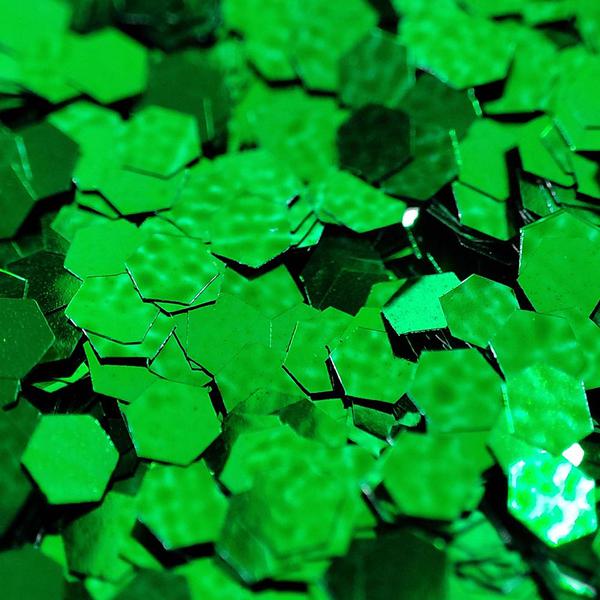 CONFETE METALIZADO 0,2CM VERDE 15G UN KLF