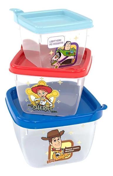 CONJUNTO POTE QUADRADO 3UN 140/270/470ML TOY STORY 5 PLASUTIL