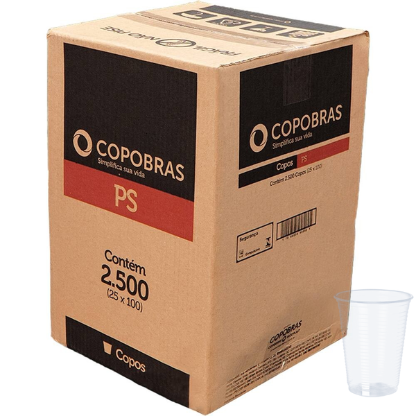 COPO 200ML 2.500UN PS COPOBRAS