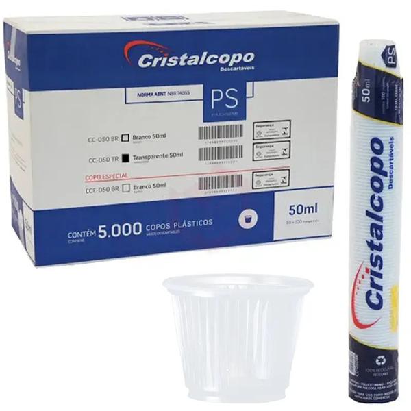 COPO 50ML CRISTAL 5000UN CRISTAL