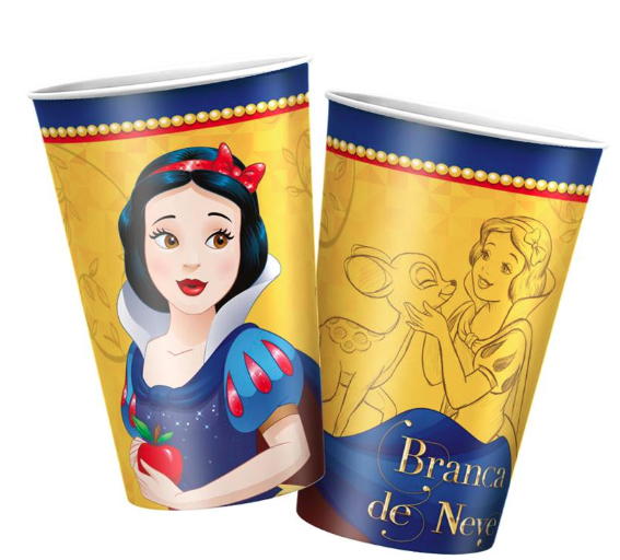 COPO PAPEL 180ML BRANCA DE NEVE 8UN REGINA