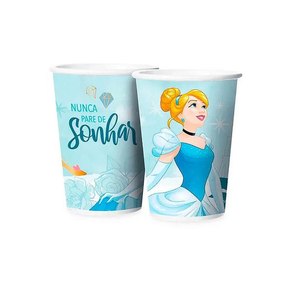 COPO PAPEL 180ML CINDERELA 08UN REGINA