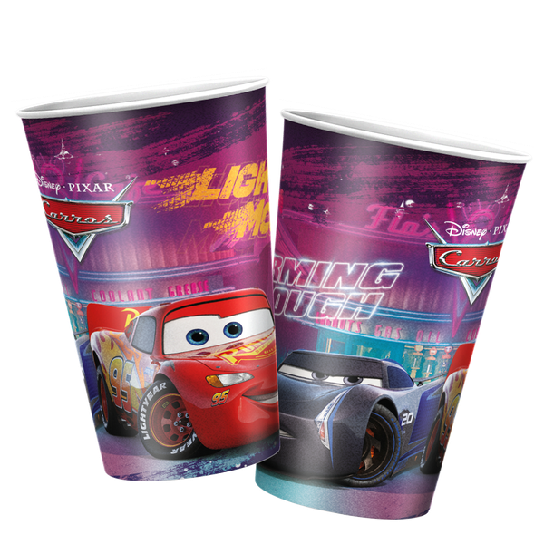 COPO PAPEL 180ML DISNEY CARROS 08UN REGINA