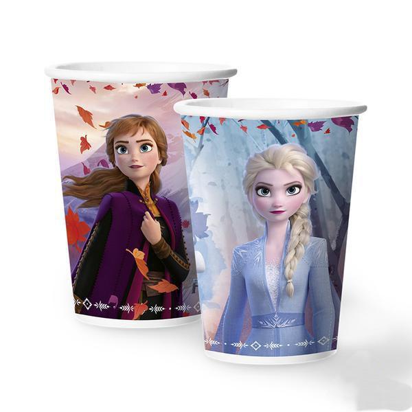 COPO PAPEL 180ML FROZEN II 08UN REGINA