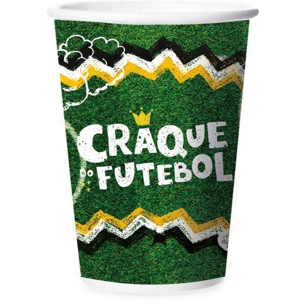 COPO PAPEL 180ML FUTEBOL 08UN REGINA
