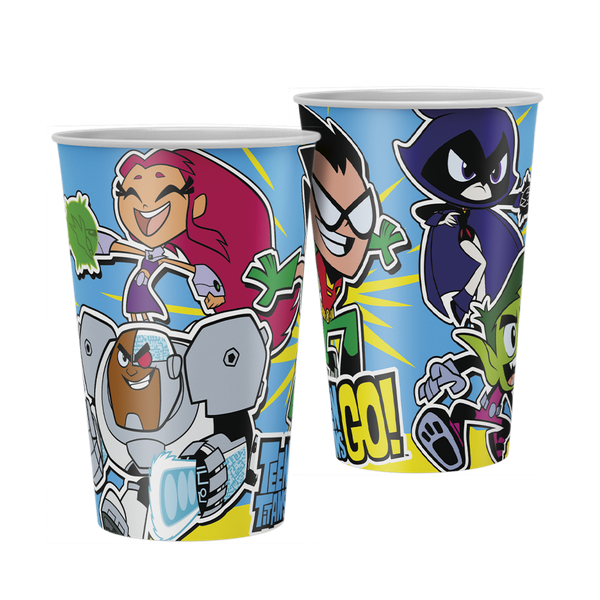 COPO PAPEL 180ML JOVENS TITAS GO 08UN REGINA