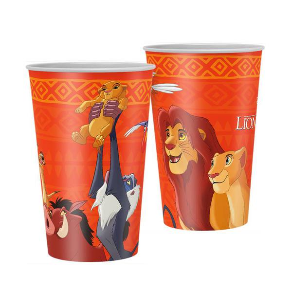 COPO PAPEL 180ML O REI LEAO 08UN REGINA
