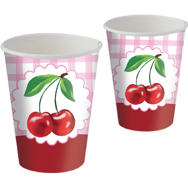 COPO PAPEL 200ML CEREJA 08UN FESTCOLOR