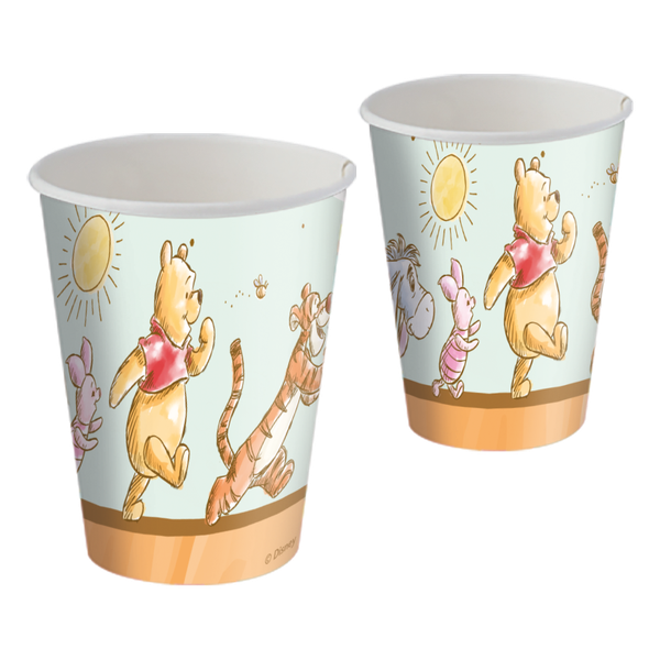 COPO PAPEL 200ML URSINHO POOH 08UN FESTCOLOR