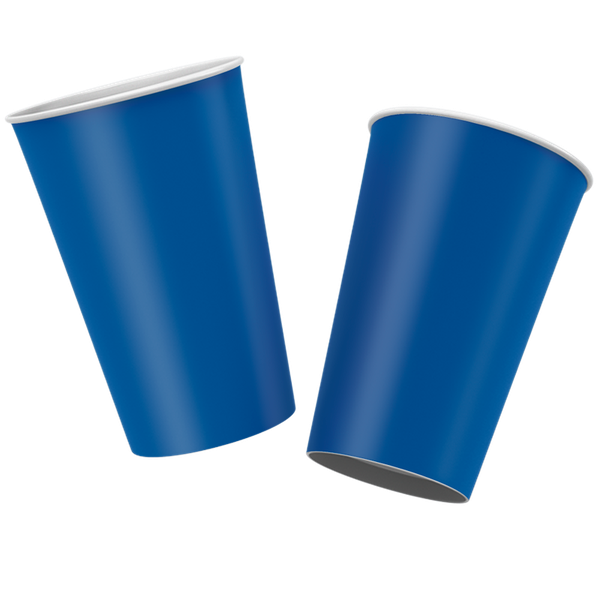 COPO PAPEL COLORS 180ML AZUL ROYAL 08UN REGINA