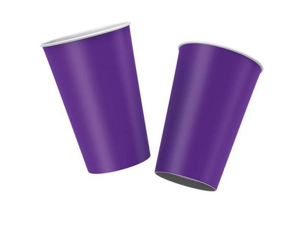 COPO PAPEL COLORS 180ML ROXO 08UN REGINA