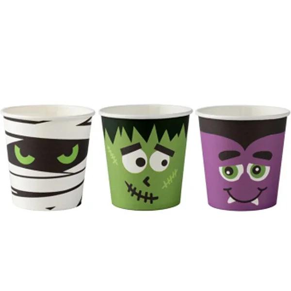 COPO PAPEL HALLOWEEN MONSTRINHO SORTIDO 210 ML 20UN MOD.H361