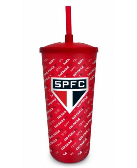 COPO PLASTICO COM CANUDO TIMES SAO PAULO UN