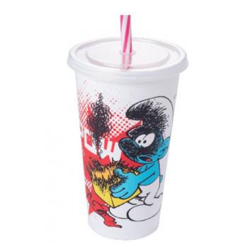 COPO REFRI 500ML SMURF UN PLASUTIL