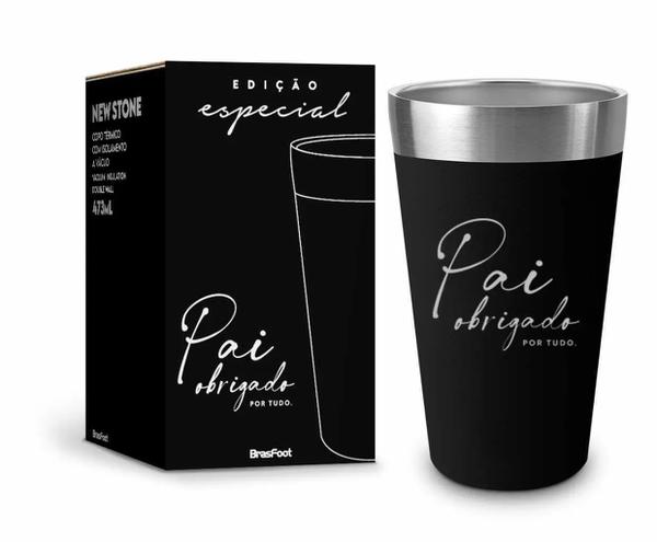 COPO TERMICO NEW STONE 473ML PAI OBRIGADO UN