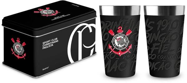 COPO TERMICO NEW STONE LATA TIMES RELEVO TIMES CORINTHIANS UN