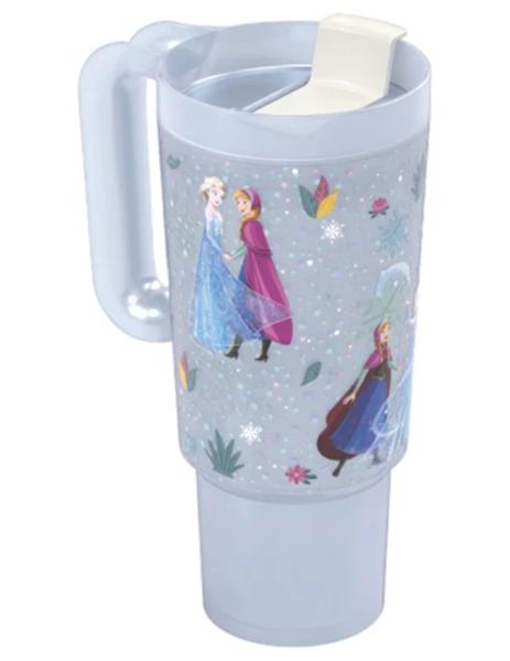 COPO TUMBLER COM ALCA 650ML FROZEN UN PLASUTIL