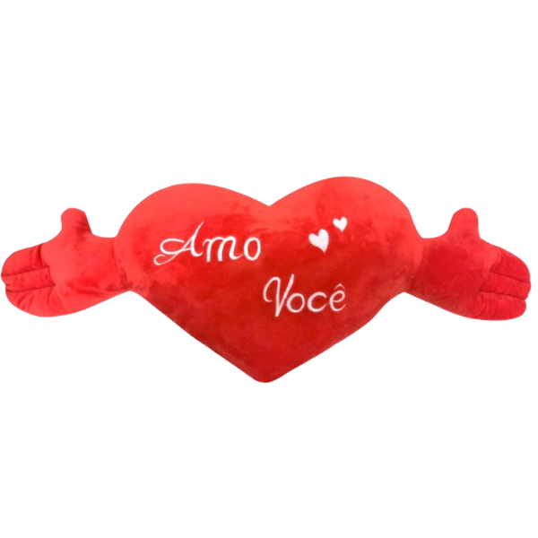 CORACAO DE PELUCIA COM BRACOS 115CM  REF.CH2144 UN SUNN TOYS