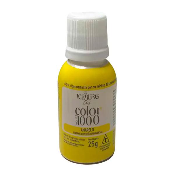 CORANTE COLOR LIQUID 1000 AMARELO 25G ICEBERG