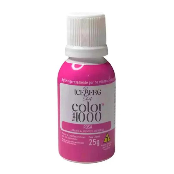 CORANTE COLOR LIQUID 1000 ROSA 25G ICEBERG