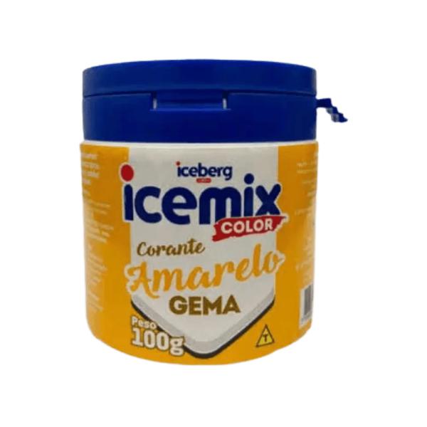 CORANTE ICEMIX COLOR AMARELO GEMA 100G ICEBERG
