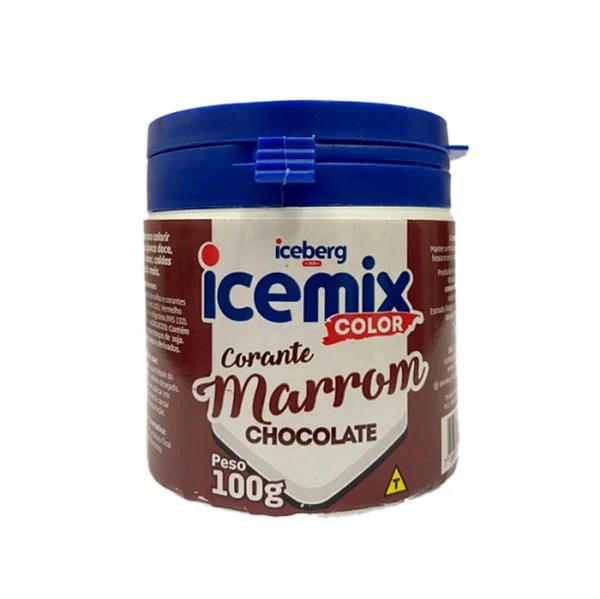 CORANTE ICEMIX COLOR MARROM 100G ICEBERG