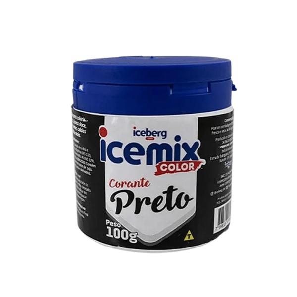 CORANTE ICEMIX COLOR PRETO 100G ICEBERG