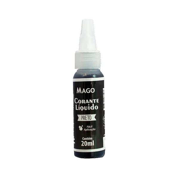 CORANTE LIQUIDO PRETO 20ML UN MAGO