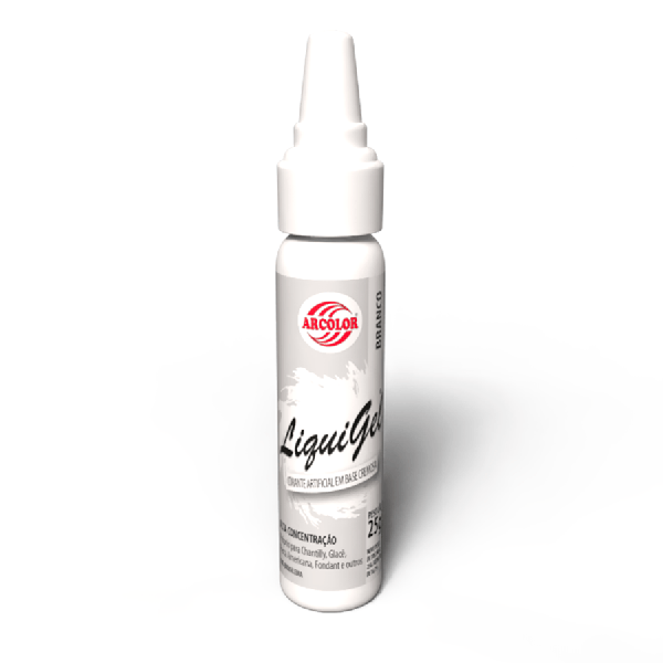 CORANTE LIQUIGEL BRANCO 25G ARCO IRIS