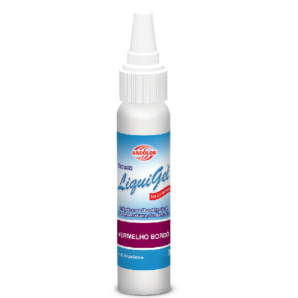 CORANTE LIQUIGEL VERMELHO BORDO 25G ARCO IRIS