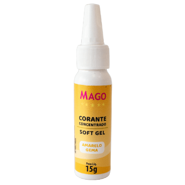 CORANTE SOFT GEL AMARELO GEMA 15G MAGO