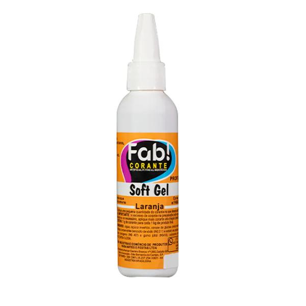 CORANTE SOFT GEL LARANJA 25G FAB!