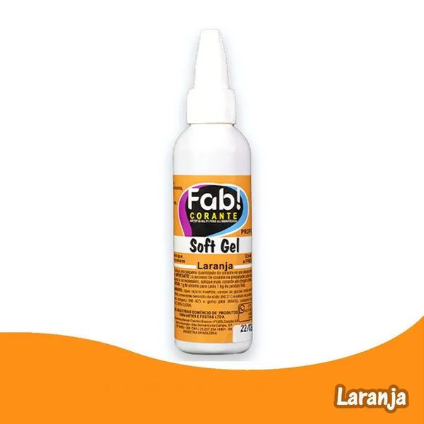 CORANTE SOFT GEL LARANJA 60G FAB!
