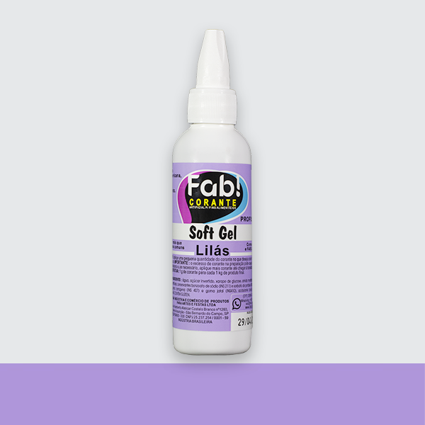 CORANTE SOFT GEL LILAS 60G FAB!
