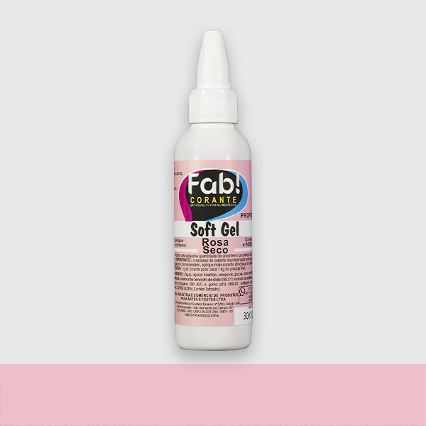 CORANTE SOFT GEL ROSA SECO 60G FAB!